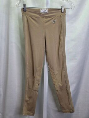 TuffRider Ventilated Schooling Tights in Safari Children's Size XL